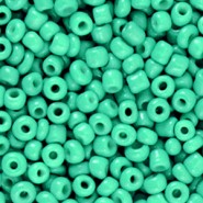 Seed beads 8/0 (3mm) Bright jade green